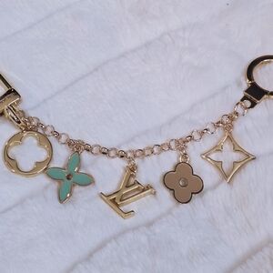 0Gold and Green Bag Charm